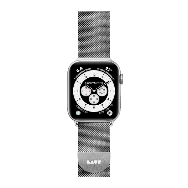 Ремінець для Apple Watch 42/44/45 mm LAUT STEEL LOOP, Срібний (LAUT_AWL_ST_SL)