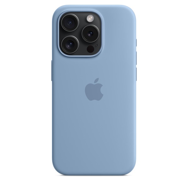 Чохол для iPhone 15 Pro Apple Silicone Case with MagSafe - Winter Blue (MT1L3)