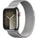 Б/У Apple Watch Series 9 GPS + Cellular 41mm Silver S. Steel Case w. Silver Milanese Loop