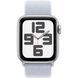 Apple Watch SE 2 GPS 40mm Silver Aluminium Case w. Blue Cloud Sport Loop (MXEE3)