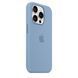 Чехол для iPhone 15 Pro Apple Silicone Case with MagSafe - Winter Blue (MT1L3)