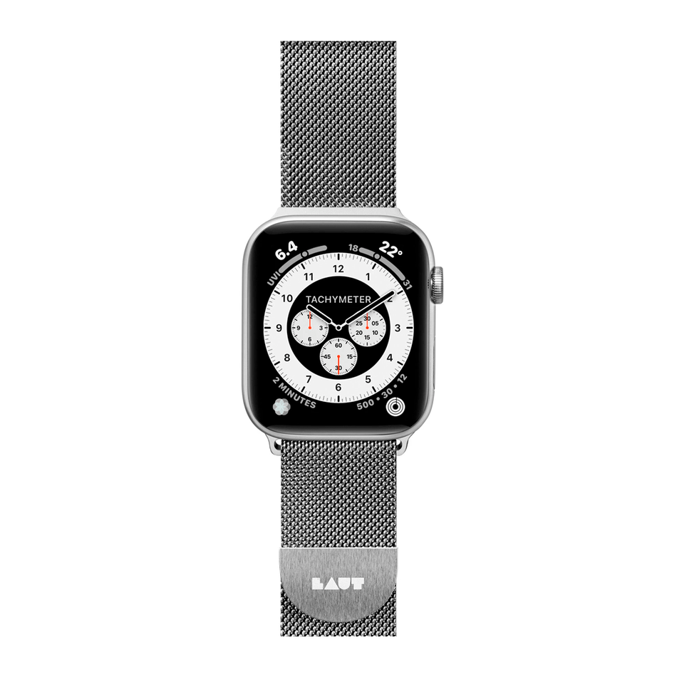 Ремінець для Apple Watch 38/40/41 mm LAUT STEEL LOOP, Срібний (LAUT_AWS_ST_SL)