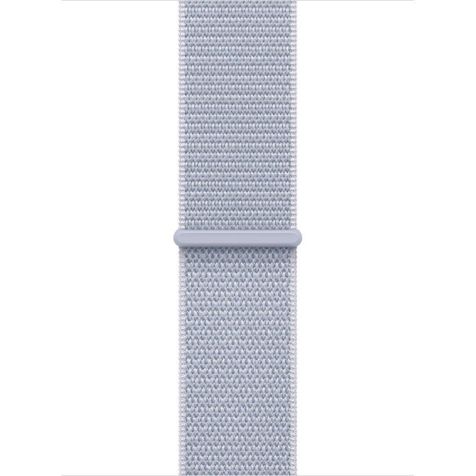 Apple Watch SE 2 GPS 40mm Silver Aluminium Case w. Blue Cloud Sport Loop (MXEE3)