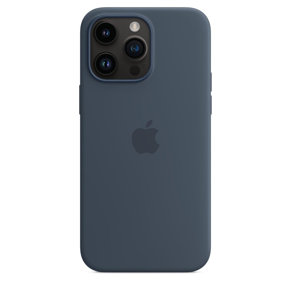Чехол для iPhone 14 Pro Max OEM+ Silicone Case wih MagSafe (Storm Blue)