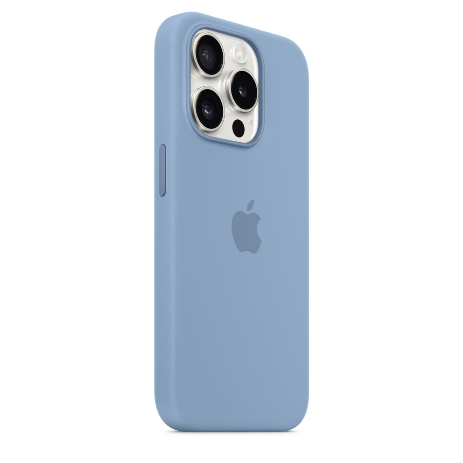 Чохол для iPhone 15 Pro Apple Silicone Case with MagSafe - Winter Blue (MT1L3)