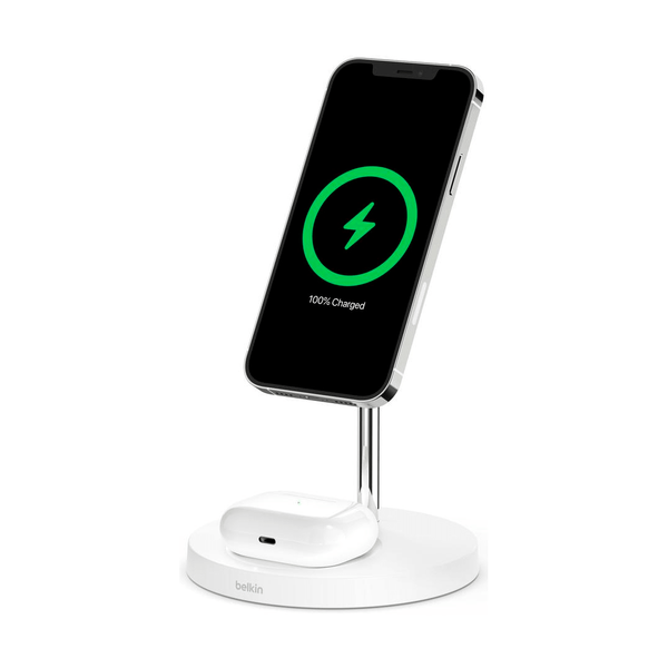 БЗУ Belkin Wireless Charger Stand MagSafe ( White ) WIZ010VFWH