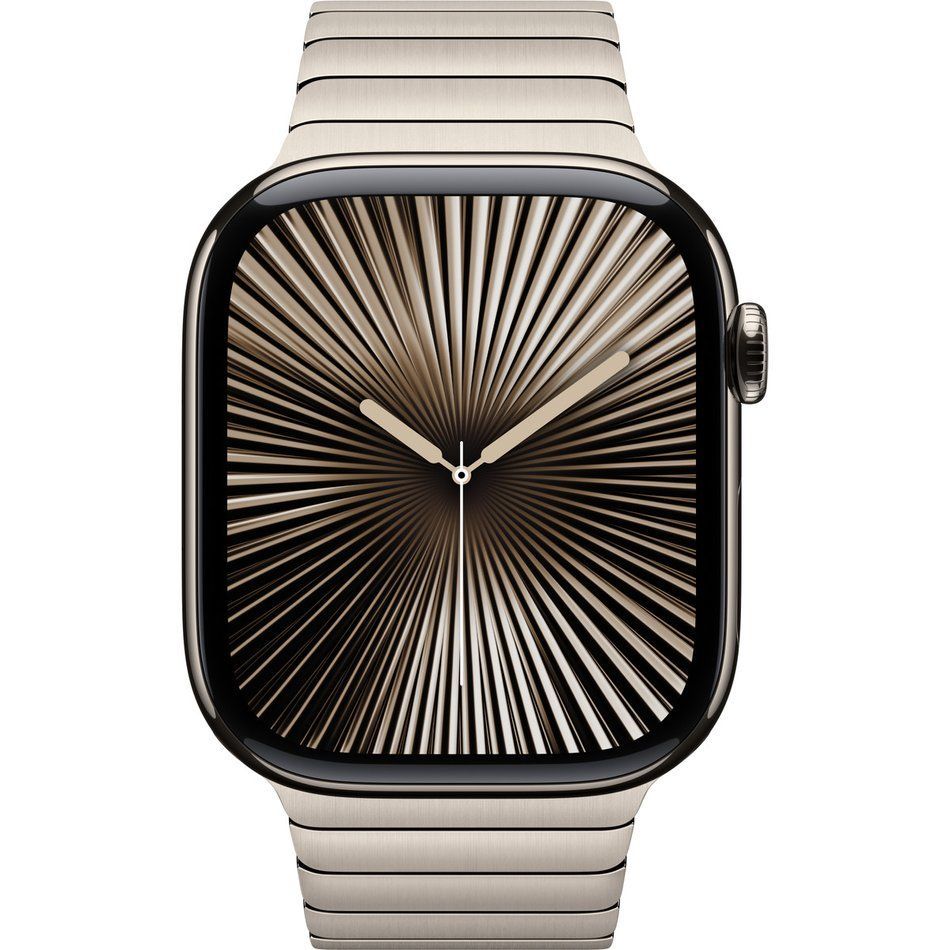Apple Watch Series 10 GPS + Cellular 46mm Natural Titanium Case with Natural Link Bracelet (MX163)