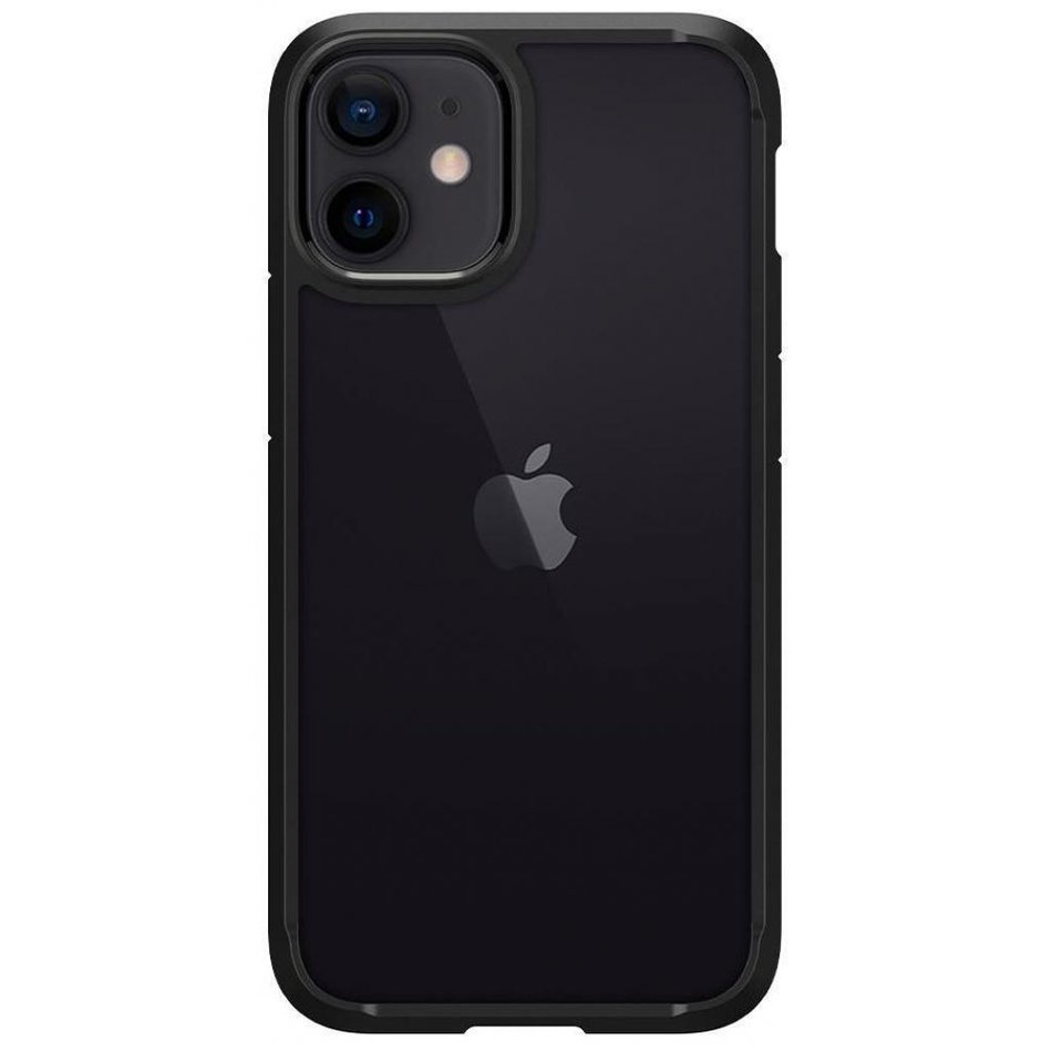 Чохол для iPhone 12 mini Spigen Crystal Hybrid (Matte Black) ACS01543