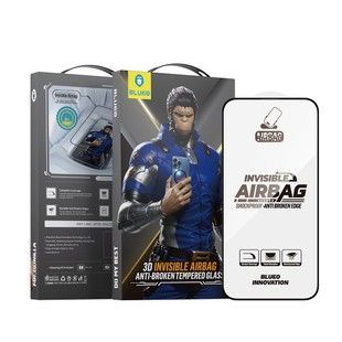 Защитное стекло для iPhone 17 Pro Max/16 Pro Max Blueo 3D Invisible Airbag Tempered Glass NPB35-I17PM