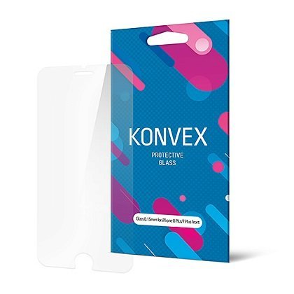 Захисне скло для iPhone 7+ / 8+ Konvex Protective Glass 0,15 mm ( Clear )