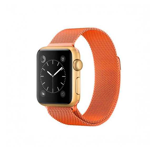 Ремінець для Apple Watch 38/40 mm OEM Milanese Loop ( Orange )