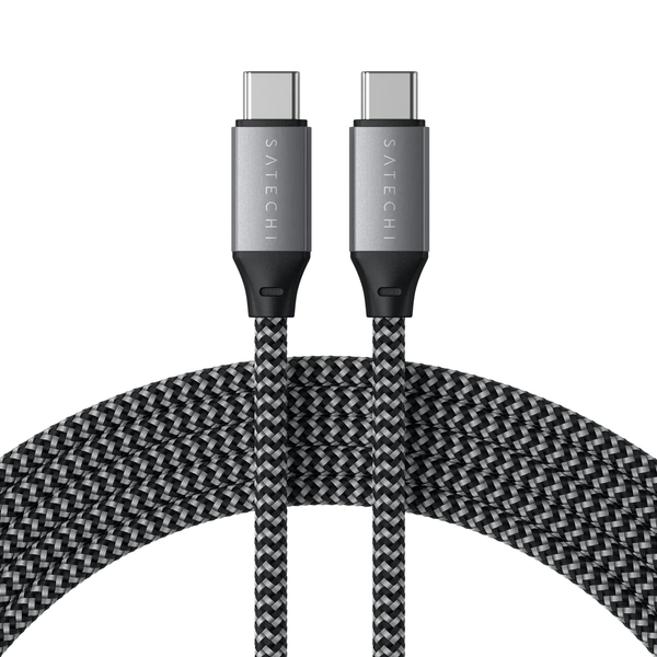 Кабель Satechi USB-C to USB-C Cable 100W Space Gray (001057)