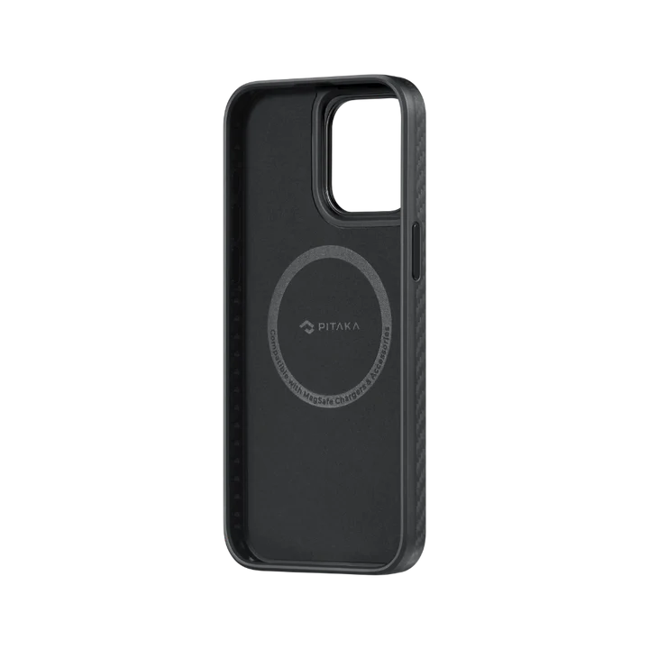 Чохол для iPhone 15 Pro Max Pitaka MagEZ Case Pro 4 Twill 1500D Black/Grey (KI1501PMP)