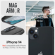 Чохол для iPhone 14 Spigen Mag Armor MagFit, Matte Black (ACS05065)