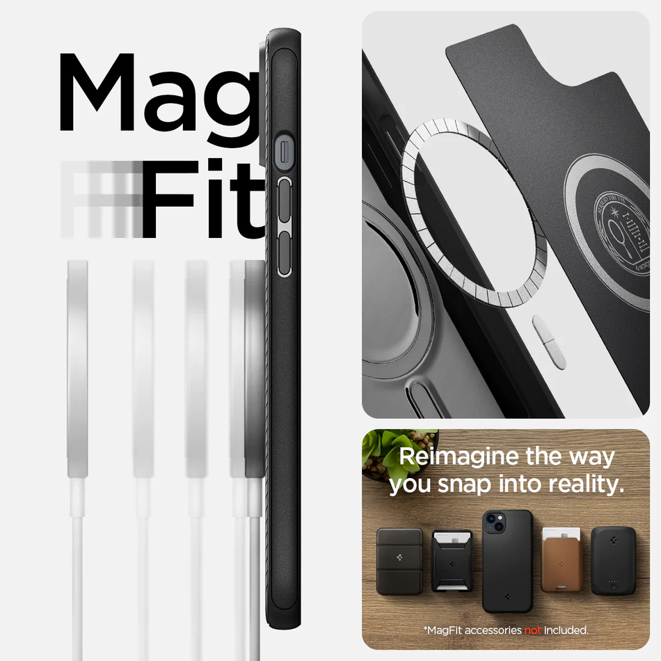Чехол для iPhone 14 Spigen Mag Armor MagFit, Matte Black (ACS05065)