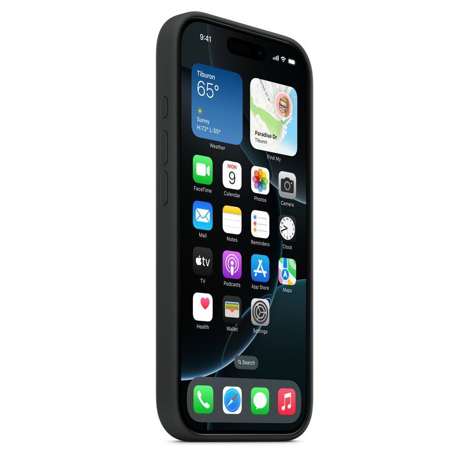 Чохол для iPhone 16 Pro Silicone Case with MagSafe (Black) (MYYJ3)