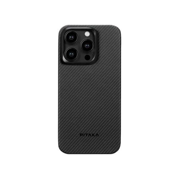 Чохол для iPhone 15 Pro Pitaka MagEZ Case Pro 4 Twill 1500D Black/Grey (KI1501P)
