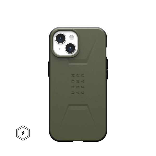 Чехол для iPhone 15 UAG Civilian Magsafe Olive Drab (114287117272)