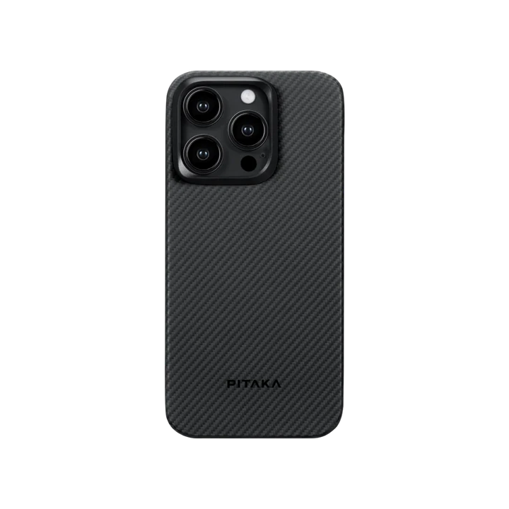 Чохол для iPhone 15 Pro Pitaka MagEZ Case Pro 4 Twill 1500D Black/Grey (KI1501P)