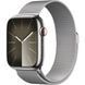 Б/У Apple Watch Series 9 GPS + Cellular 45mm Silver S. Steel Case w. Silver Milanese Loop