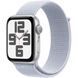 Apple Watch SE 2 GPS 44mm Silver Aluminium Case w. Blue Cloud Sport Loop (MXET3)