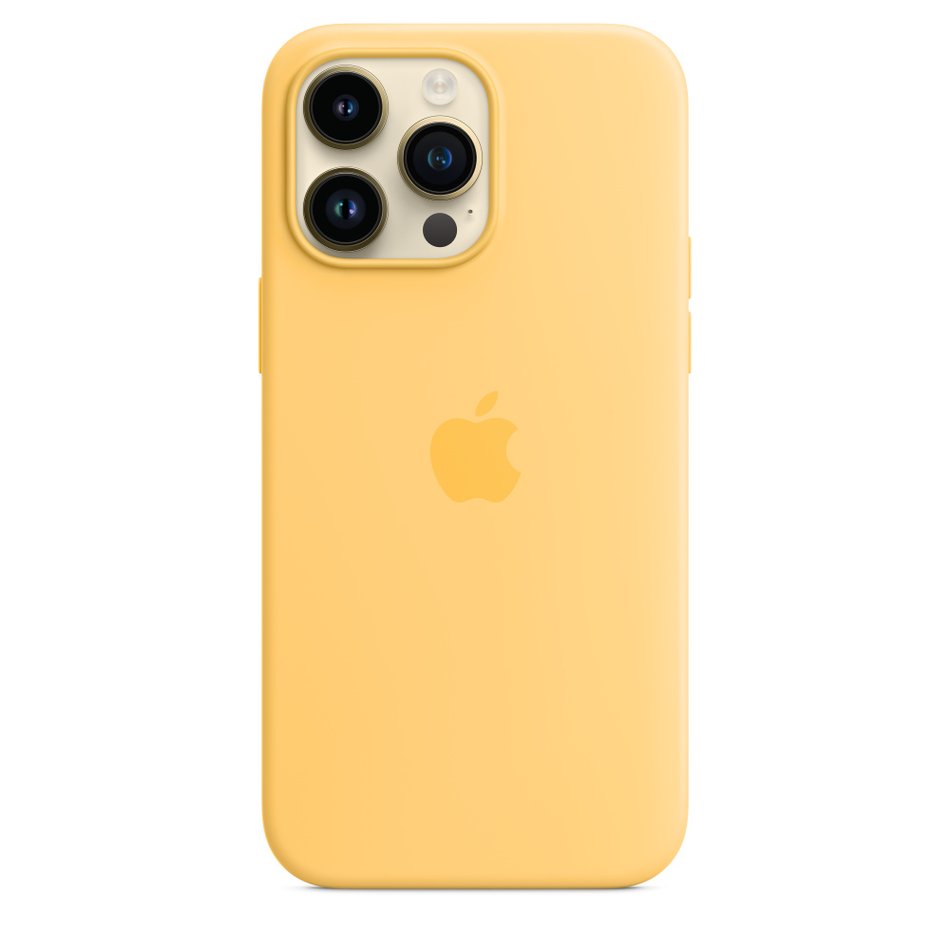 Чехол для iPhone 14 Pro Max Apple Silicone Case with MagSafe - Sunglow (MPU03) UA