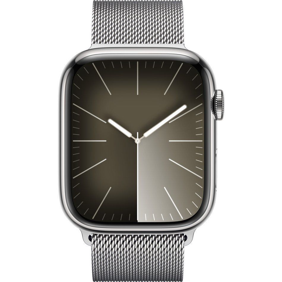 Б/У Apple Watch Series 9 GPS + Cellular 45mm Silver S. Steel Case w. Silver Milanese Loop