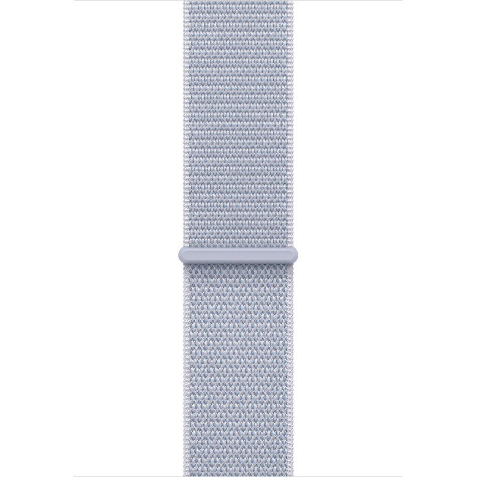 Apple Watch SE 2 GPS 44mm Silver Aluminium Case w. Blue Cloud Sport Loop (MXET3)