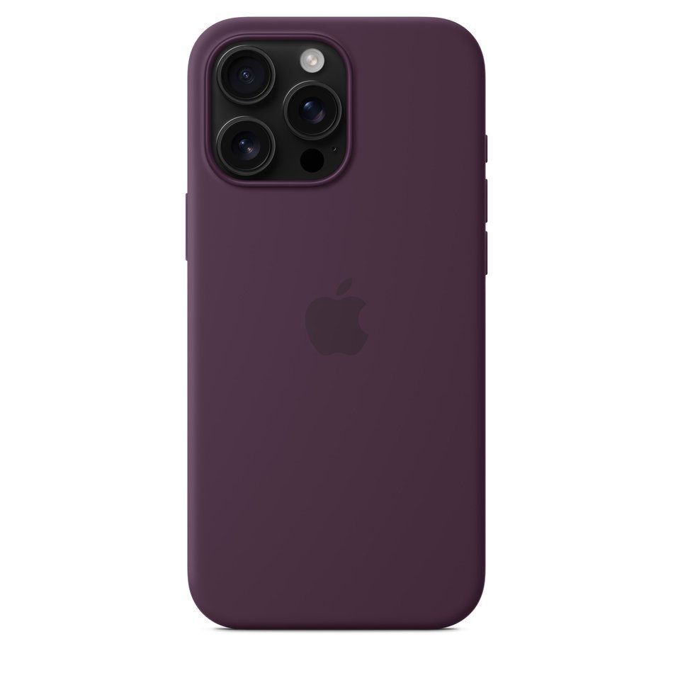 Чехол для iPhone 16 Pro Max Silicone Case with MagSafe (Plum) (MYYW3)