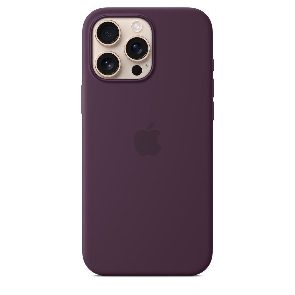 Чехол для iPhone 16 Pro Max Silicone Case with MagSafe (Plum) (MYYW3)