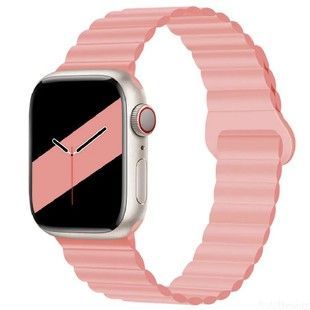 Ремінець для Watch 42/44/45/49 mm XO BT01B Silicone Magnetic Series (Pink)