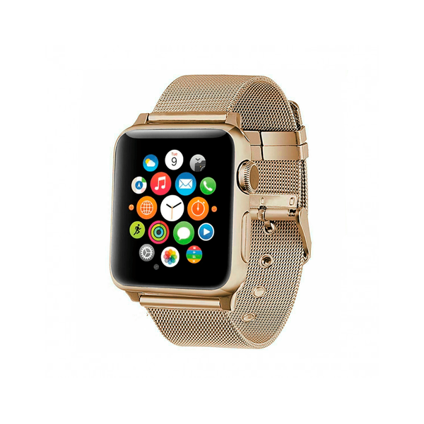 Ремешек для Apple Watch 38/40 mm OEM Milanese Loop with Buckle ( Gold )