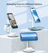 БЗУ Choetech Magnetic 3 in 1 Magnetic Wireless Charging Stand White (T585-F)