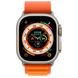Apple Watch Ultra GPS + LTE 49mm Titanium Case with Orange Alpine Loop Large (MQFM3) UA
