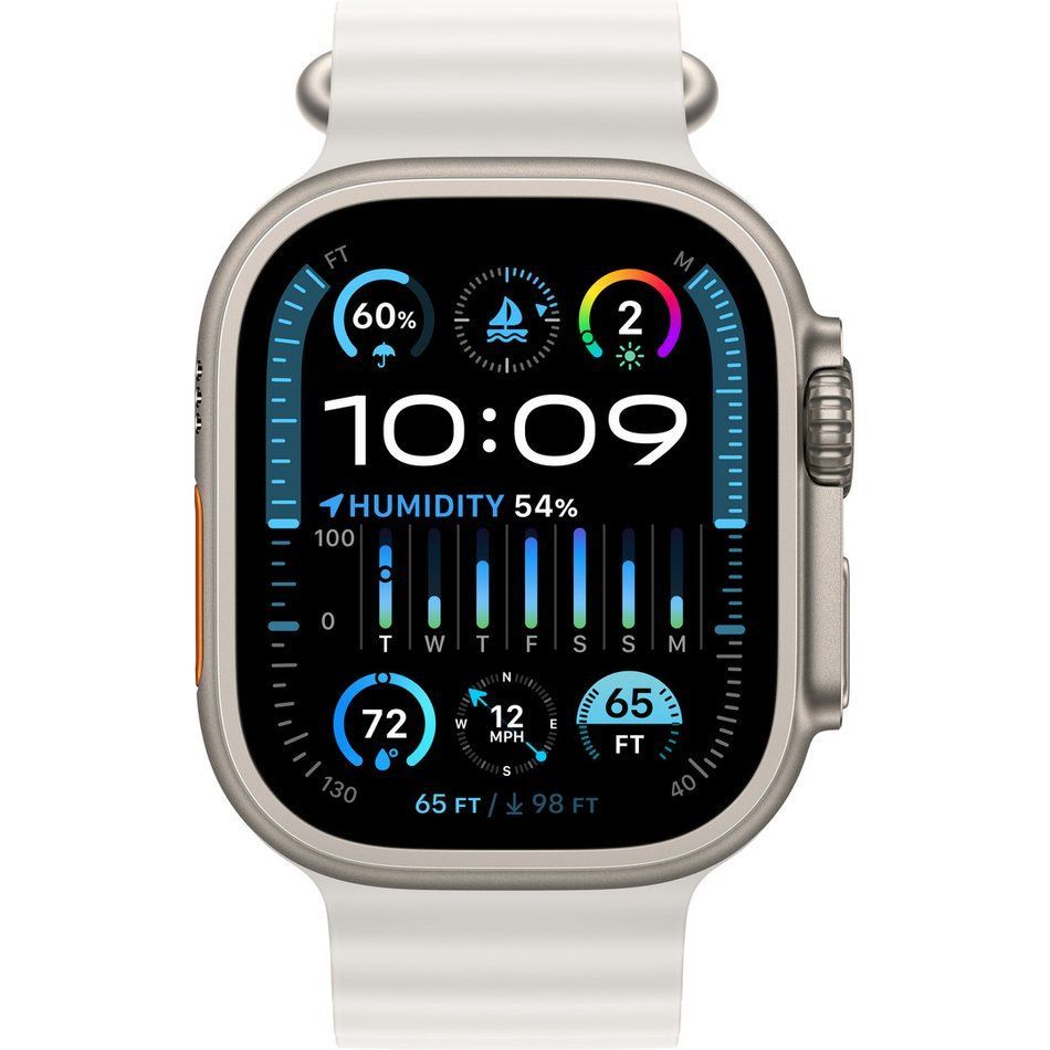 Б/У Apple Watch Ultra 2 GPS + Cellular 49mm Titanium Case with White Ocean Band