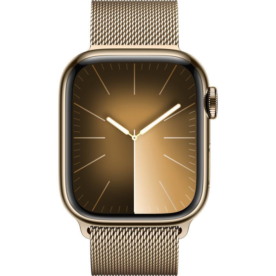 Б/У Apple Watch Series 9 GPS + Cellular 45mm Gold S. Steel Case w. Gold Milanese Loop