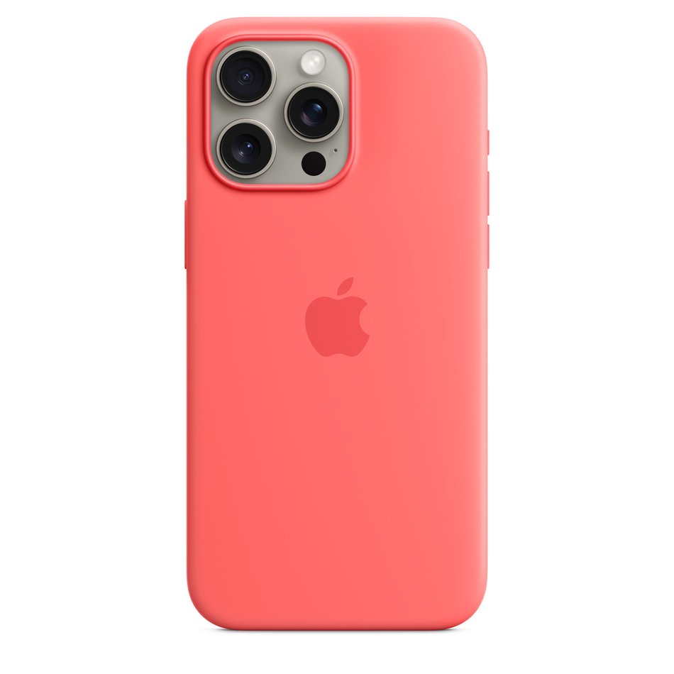 Чохол для iPhone 15 Pro Max Apple Silicone Case with MagSafe - Guava (MT1V3)