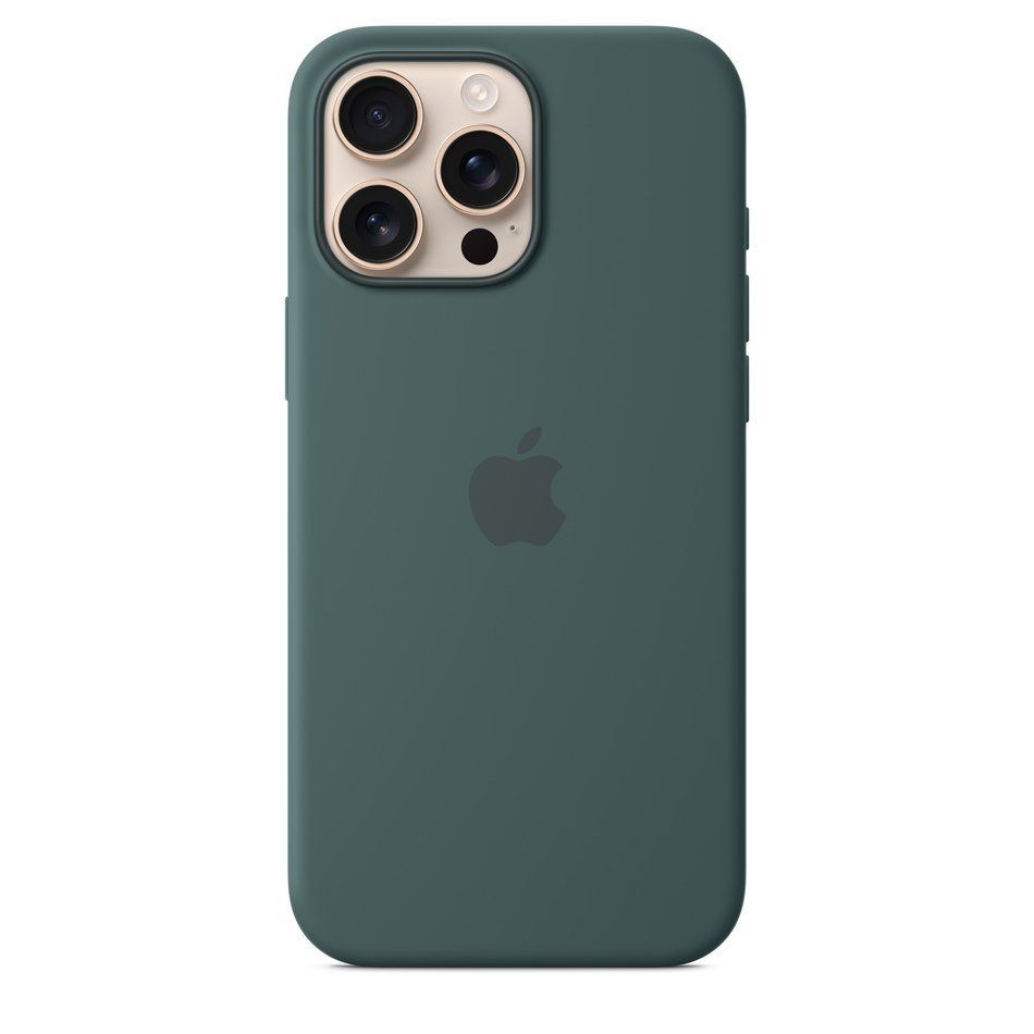 Чехол для iPhone 16 Pro Max Silicone Case with MagSafe (Lake Green) (MA7V4)