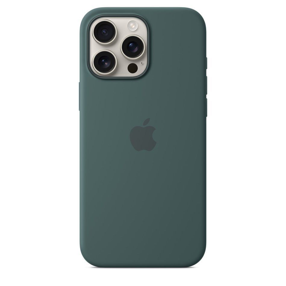 Чехол для iPhone 16 Pro Max Silicone Case with MagSafe (Lake Green) (MA7V4)