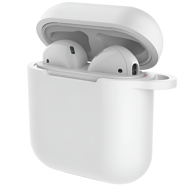 Чехол для AirPods Devia Naked Silicone with Loophole Series (White)