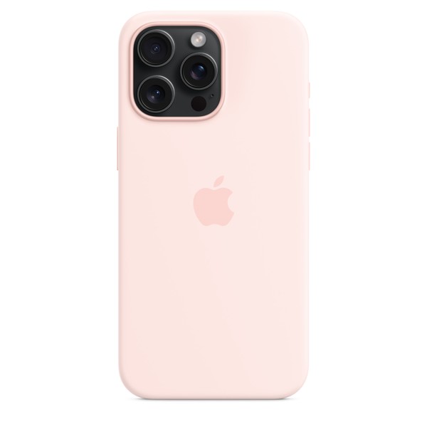 Чехол для iPhone 15 Pro Max Apple Silicone Case with MagSafe - Light Pink (MT1U3)