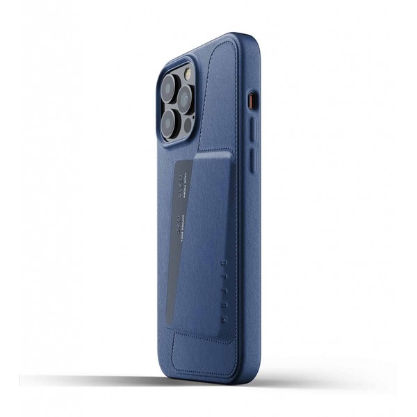 Чохол для iPhone 13 Pro Max MUJJO Wallet Full Leather (Monaco blue) MUJJO-CL-018-BL
