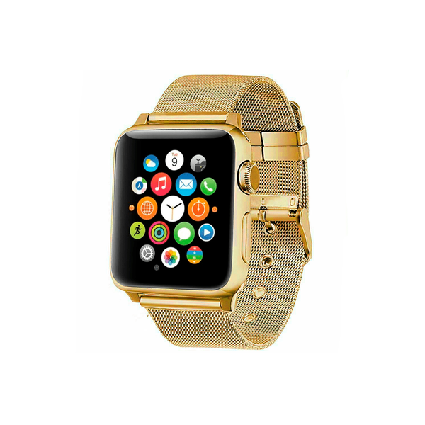 Ремінець для Apple Watch 42/44 mm OEM Milanese Loop with Buckle ( Vintage Gold )