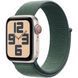 Apple Watch SE 2 GPS + Cellular 40mm Starlight Aluminium Case w. Lake Green Sport Loop (MXGH3)