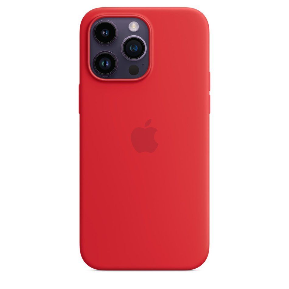 Чехол для iPhone 14 Pro Max Apple Silicone Case with MagSafe - Red (MPTR3) UA