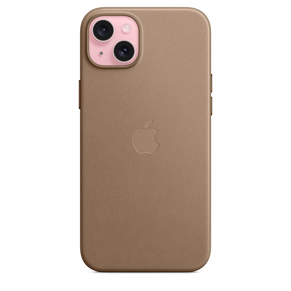 Чохол для iPhone 15 Plus Apple FineWoven Case with MagSafe - Taupe (MT473)