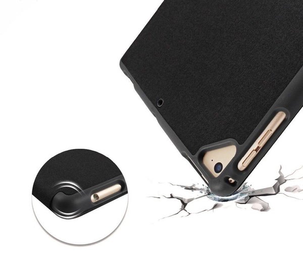 Чехол для iPad Air 10,5" ( 2019 ) Mutural Case Leather with TPU Soft Back ( Black )