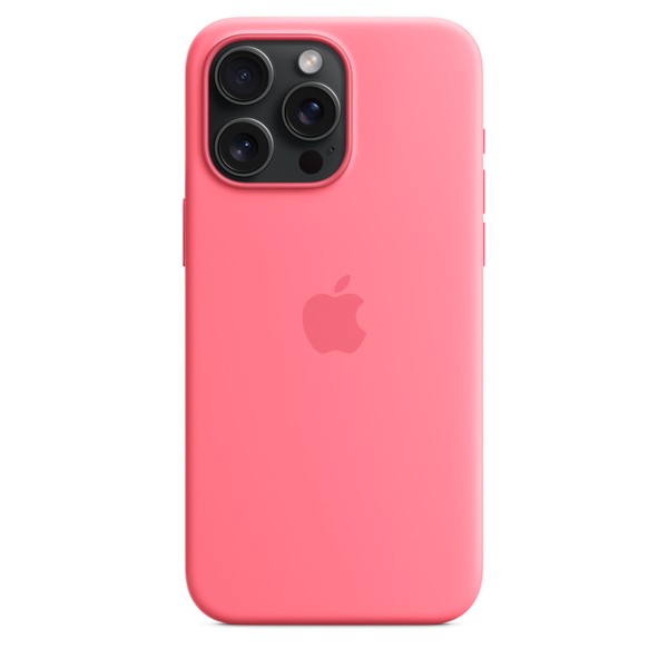 Чехол для iPhone 15 Pro Max Apple Silicone Case with MagSafe - Pink (MWNN3)