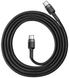 Кабель Baseus Cafule USB Type-C to USB Type-C 1 м 3A PD 60W Black/Grey (CATKLF-IG1)