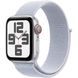 Apple Watch SE 2 GPS + Cellular 40mm Silver Aluminium Case w. Blue Cloud Sport Loop (MXGE3)
